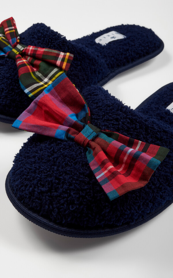 Pantufas Atoalhadas com Laço Martina