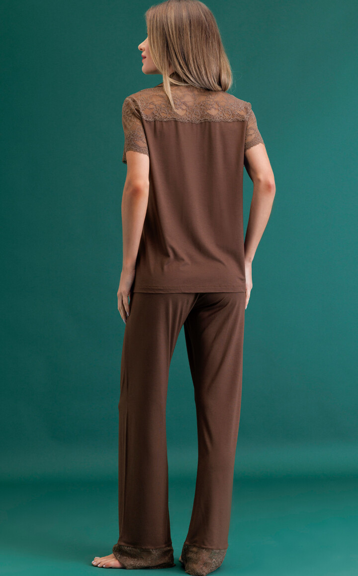 Premium – Pijama Americano Manga Curta com Calça Adrienna