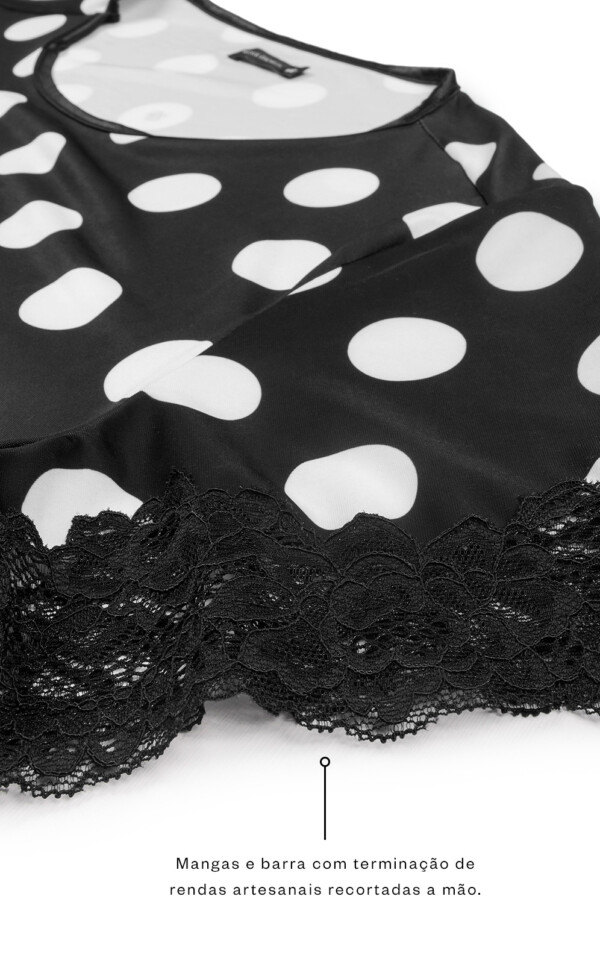 Premium – Pijama Blusa Manga Curta com Capri Idara