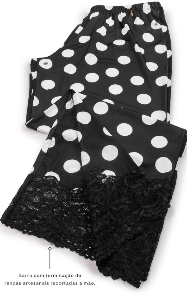 Premium – Pijama Blusa Manga Curta com Capri Idara