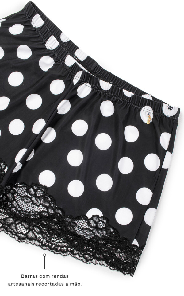 Premium – Pijama Blusa de Alça com Shorts Idara