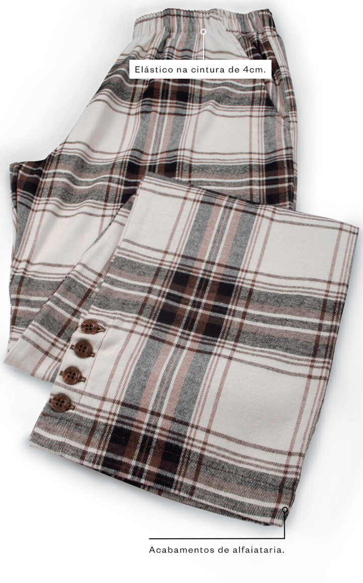 Pijama Americano Manga Longa com Calça Lesia