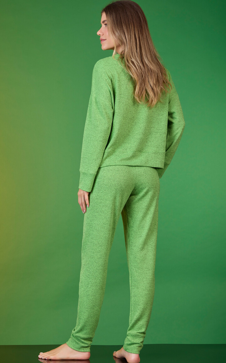 Pijama Blusa Manga Longa com Calça Jogger Iya