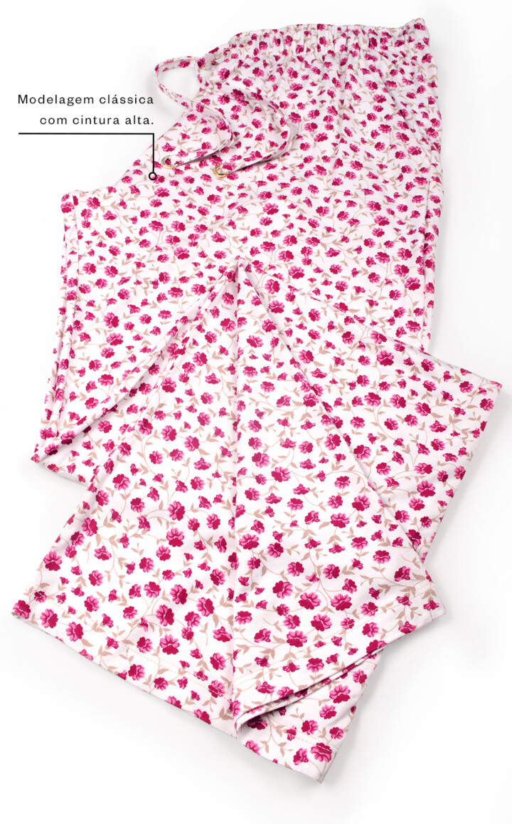 Pijama Americano Manga Longa com Calça Mariya