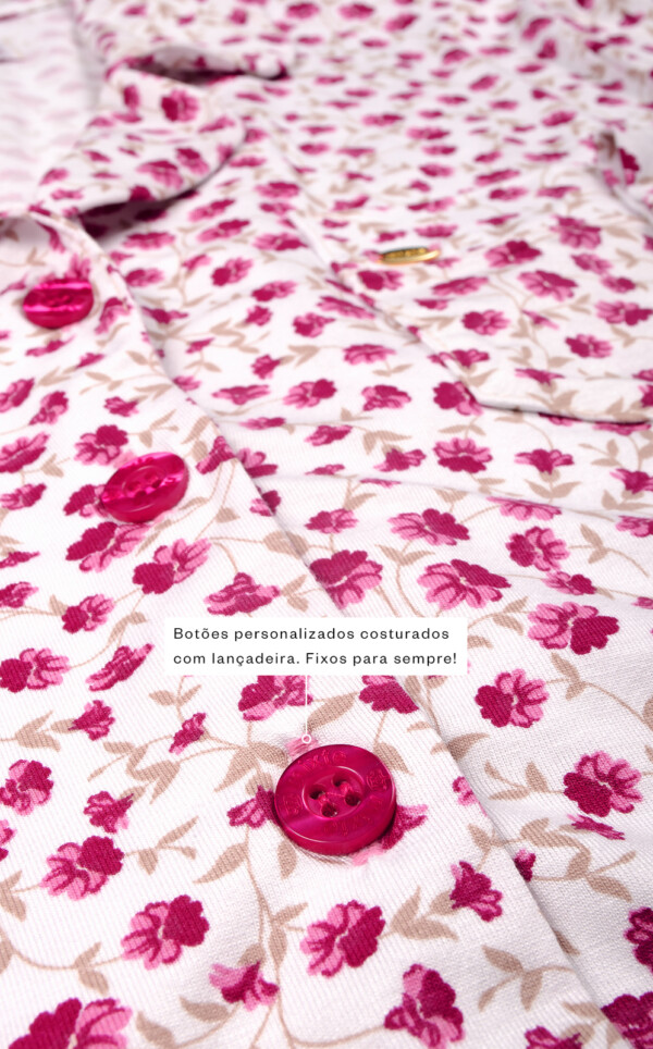 Pijama Americano Manga Longa com Calça Mariya
