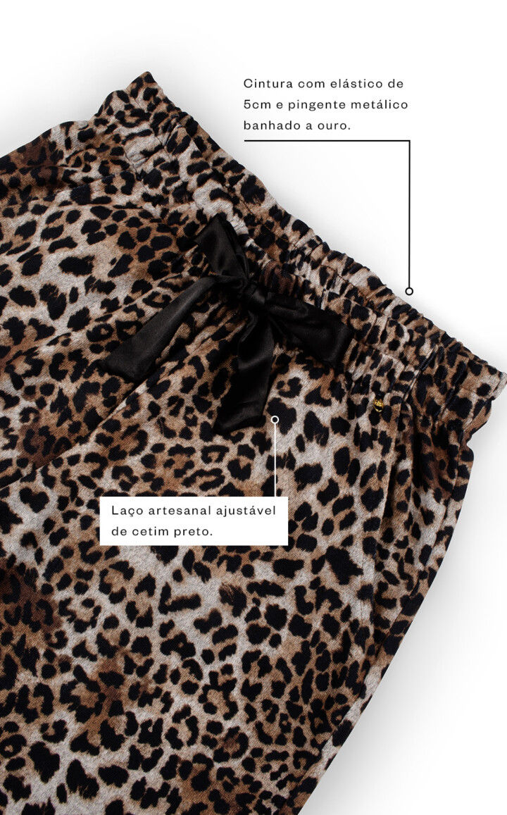 Pijama Blusa Manga Longa com Calça Jogger Milana