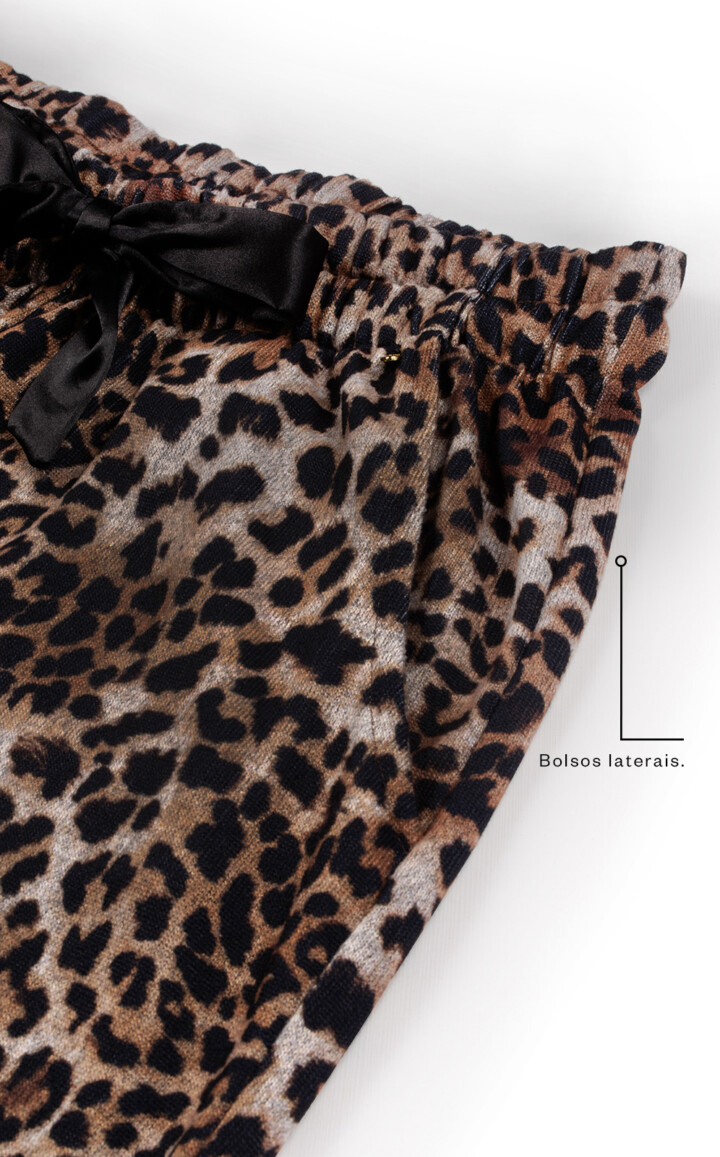 Pijama Blusa Manga Longa com Calça Jogger Milana