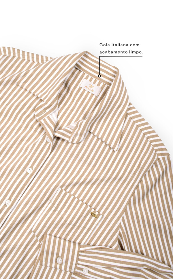 Camisola Abotoada Manga Longa Daryna