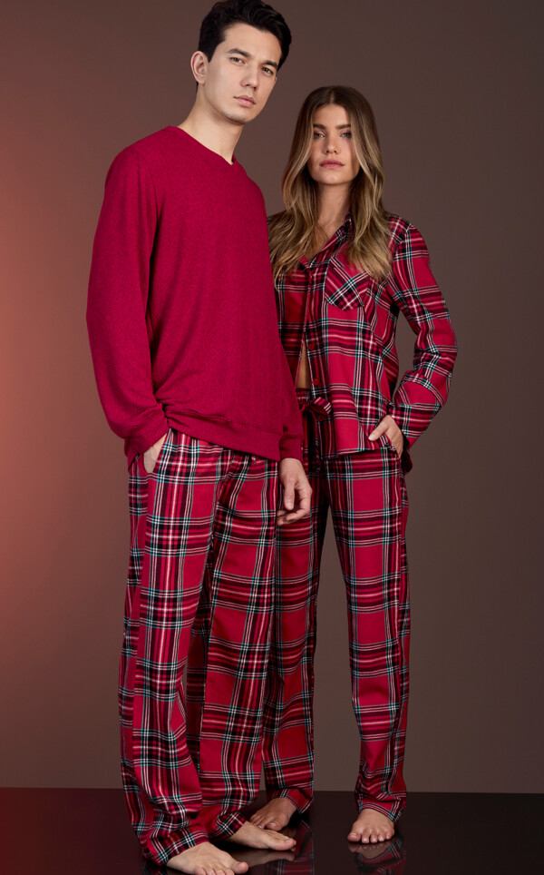 Pijama Americano Manga Longa com Calça Kalyna