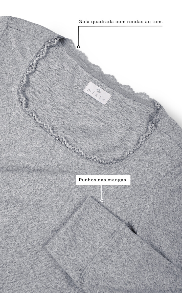 Pijama Blusa Manga Longa com Calça Jogger Natalka