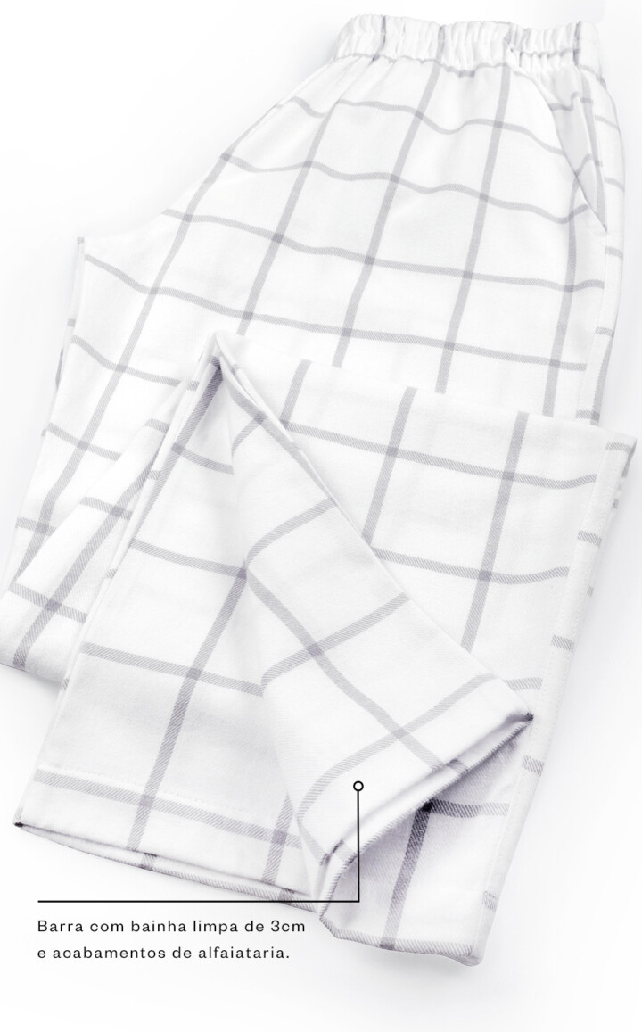 Pijama Americano Manga Longa com Calça Oxana