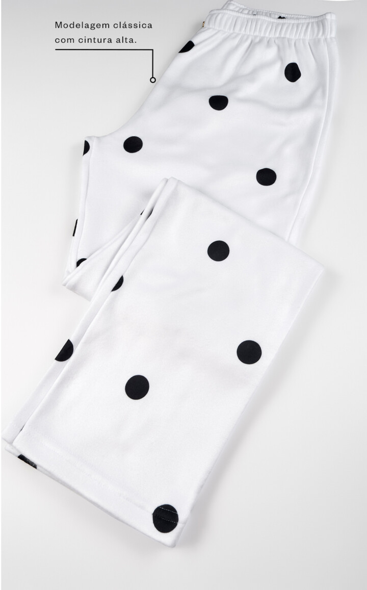 Pijama Americano Manga Longa com Calça Alisa