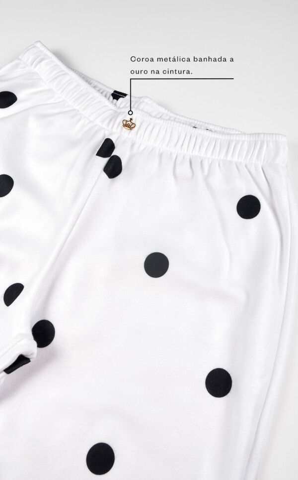 Pijama Americano Manga Longa com Calça Alisa