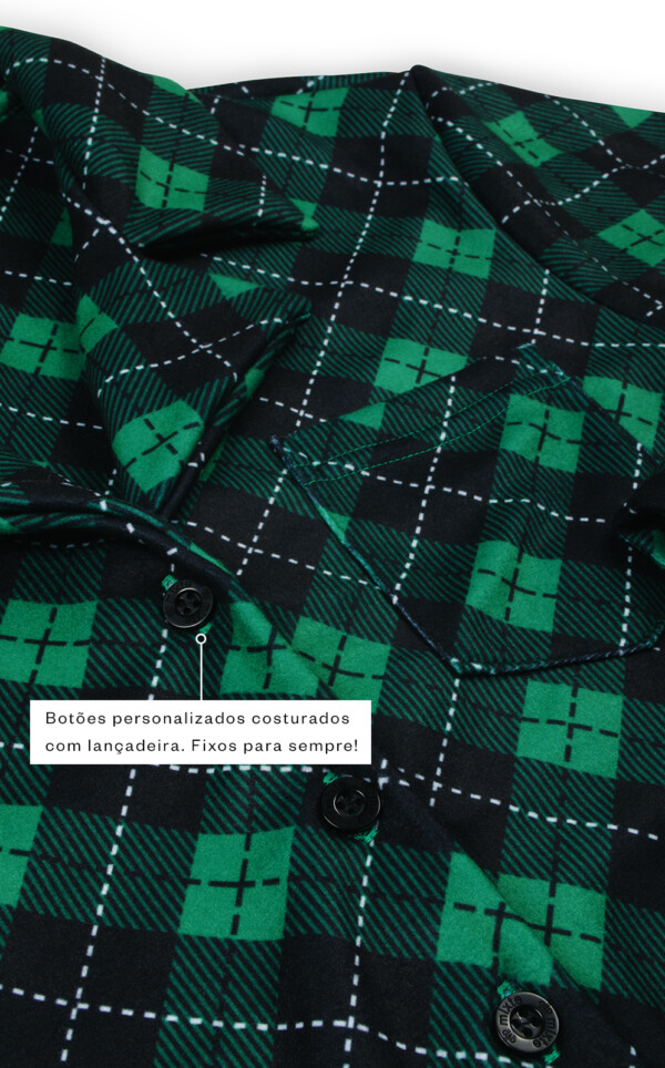 Pijama Americano Manga Longa com Calça Valeria