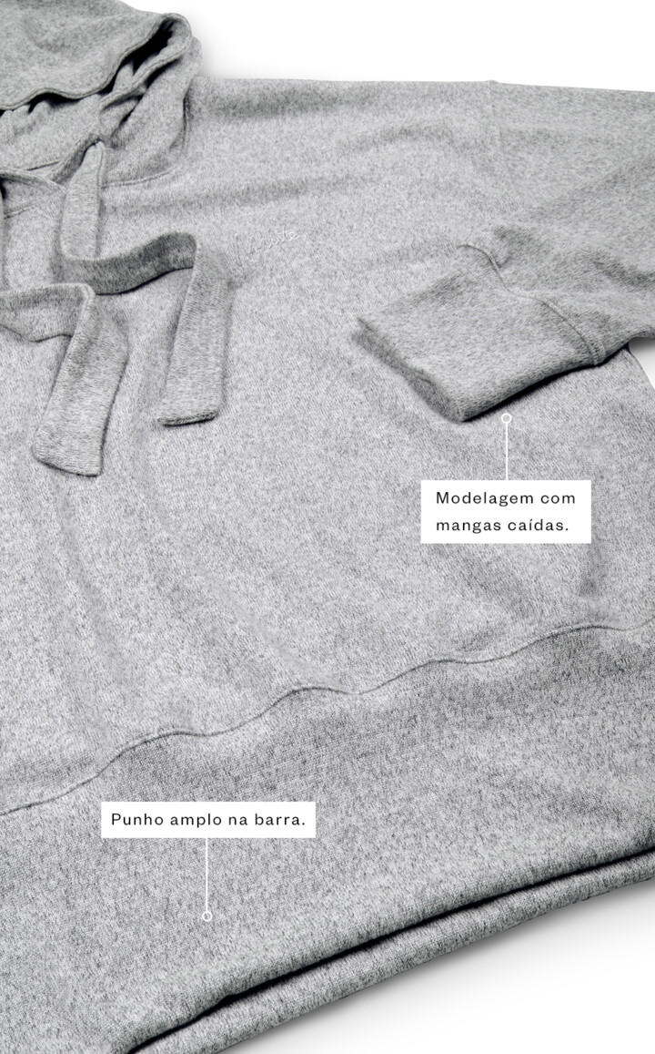 Blusa Manga Longa com Capuz e Calça Jogger Sport Zaria