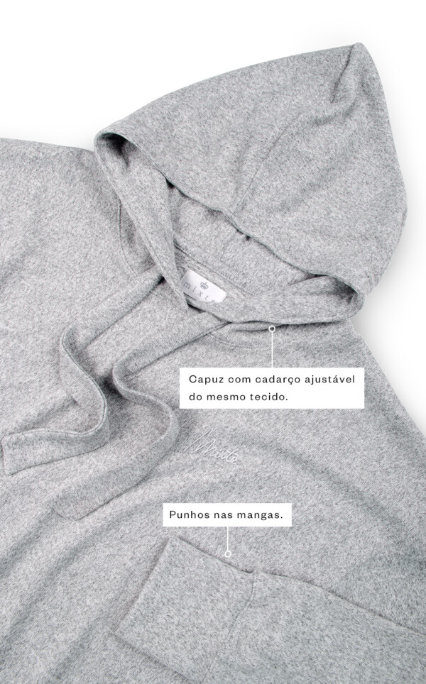 Blusa Manga Longa com Capuz e Calça Jogger Sport Zaria