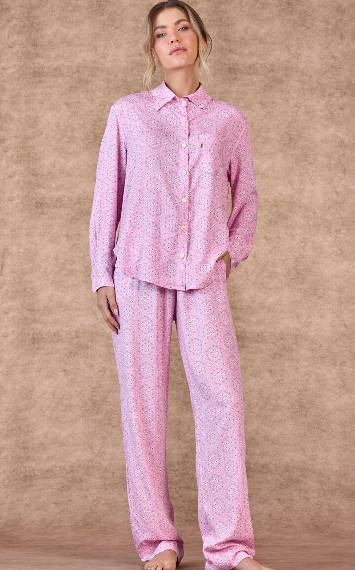Pijama Americano Manga Longa com Calça Ava