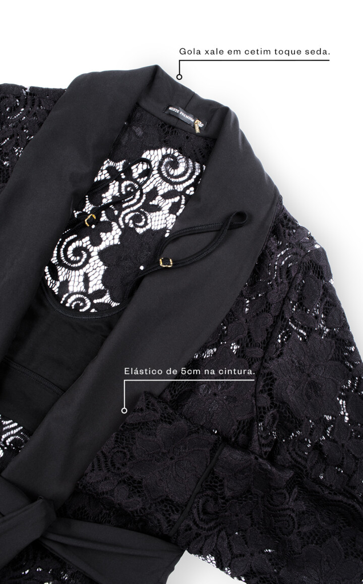 Premium – Pijama Americano Manga Longa com Top e Calça Katerina