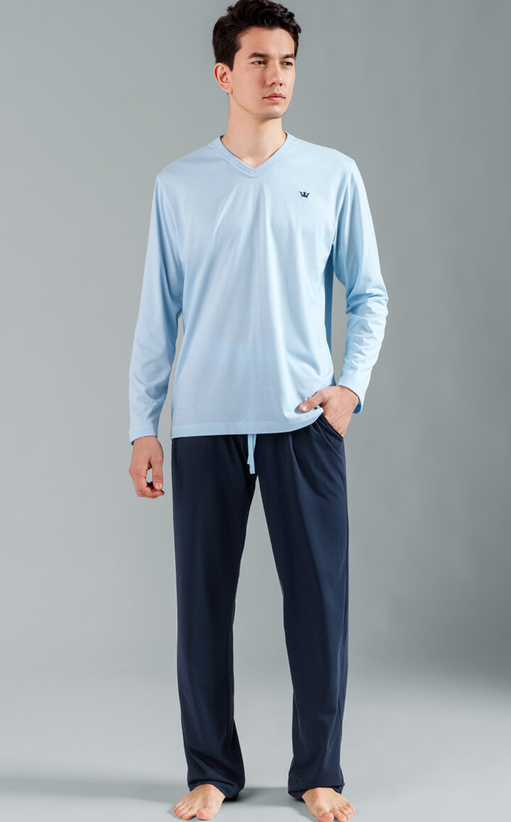 Pijama Camiseta Manga Longa com Calça Feliks