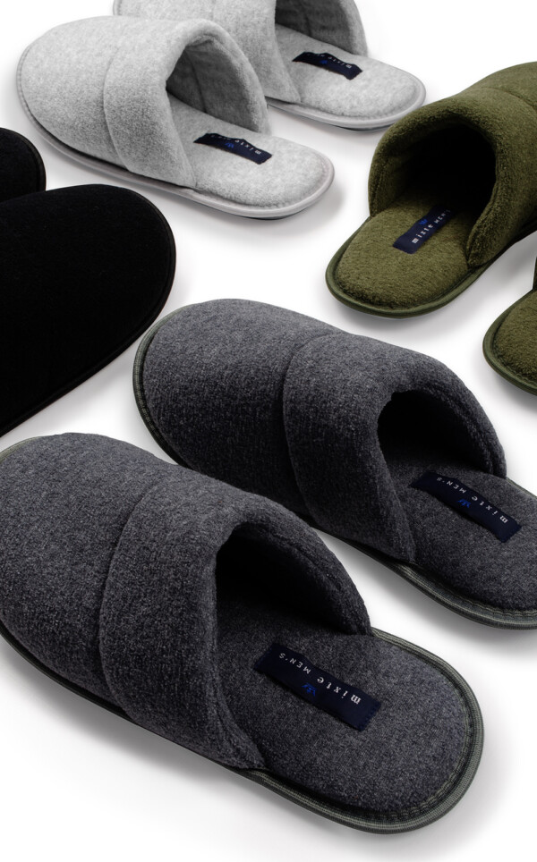 Pantufas Atoalhadas Soft Brush Black