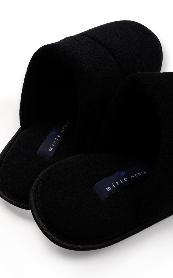 Pantufas Atoalhadas Soft Brush Black