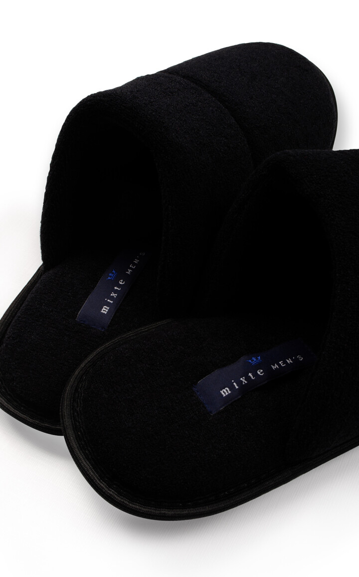 Pantufas Atoalhadas Soft Brush Black