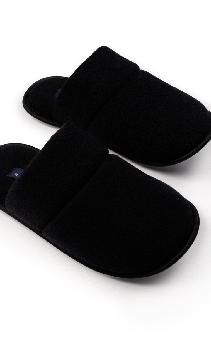 Pantufas Atoalhadas Soft Brush Black