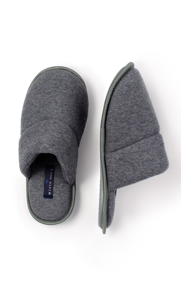 Pantufas Atoalhadas Soft Brush Chumbo