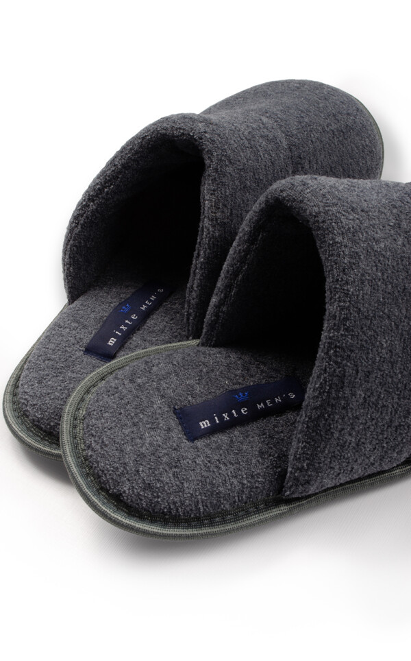 Pantufas Atoalhadas Soft Brush Chumbo