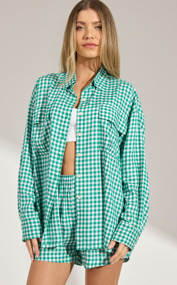Pijama Americano Manga Longa com Shorts Sira