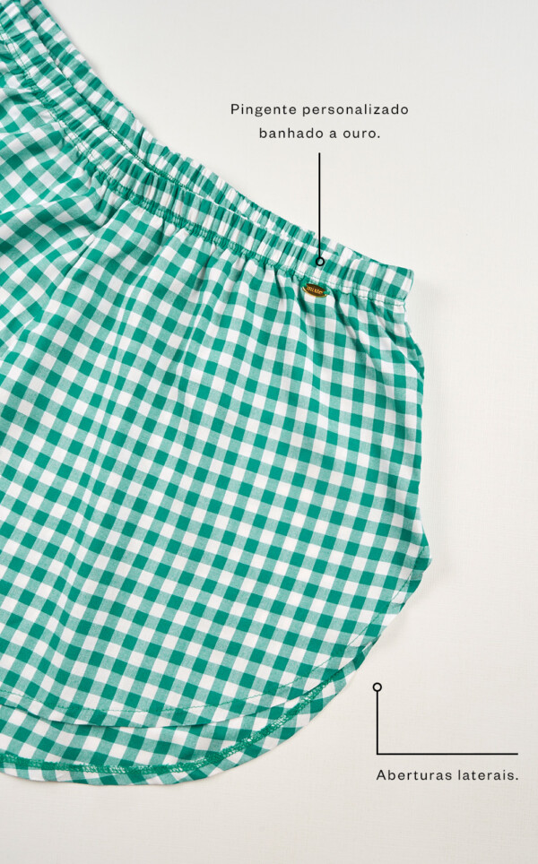 Pijama Blusa com Alças e Shorts Doll Sira