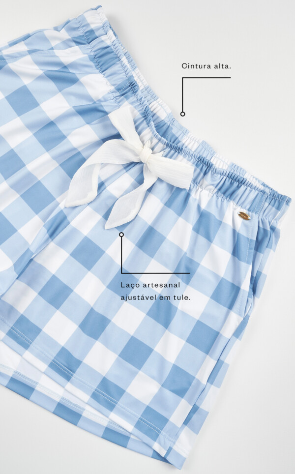 Pijama Americano Manga Curta com Shorts Darcy