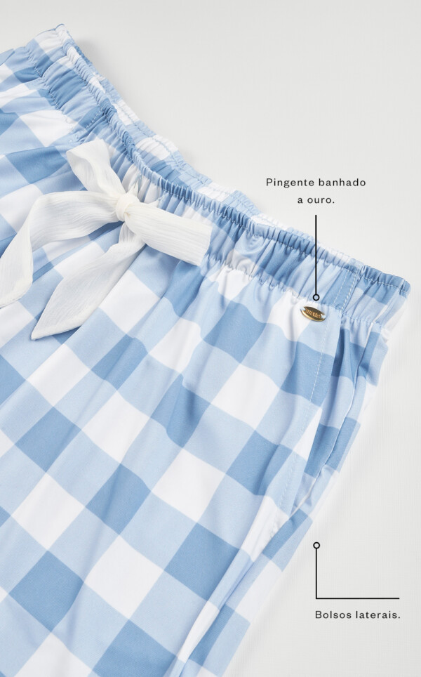 Pijama Americano Manga Curta com Shorts Darcy