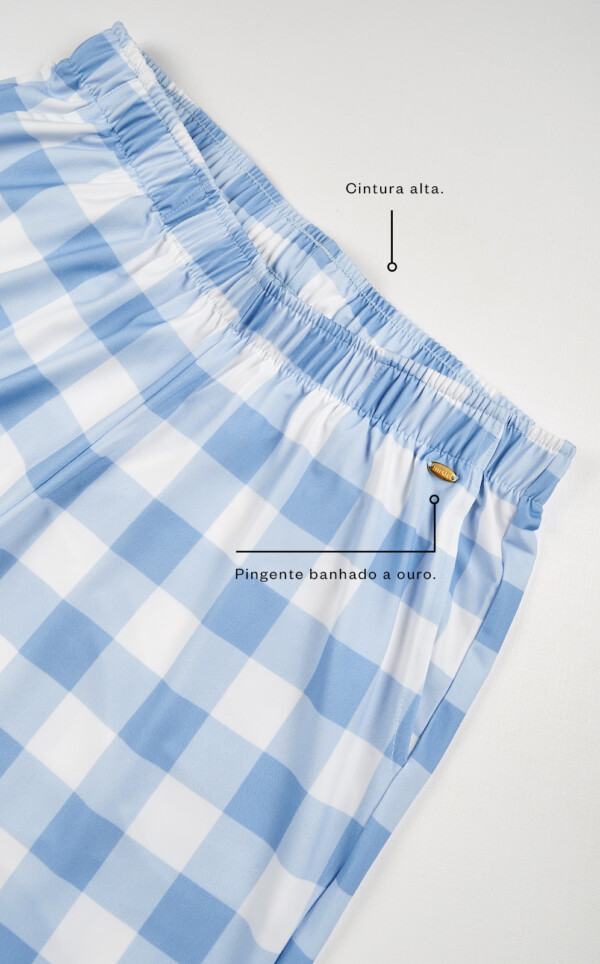 Pijama Regata com Calça Cropped Darcy