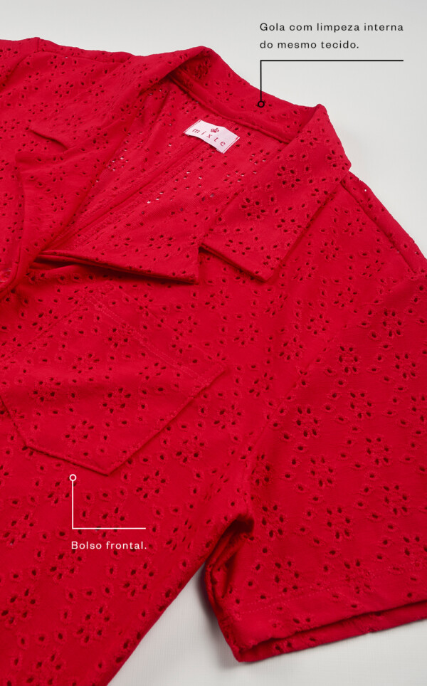 Pijama Americano Manga Curta com Shorts Brina