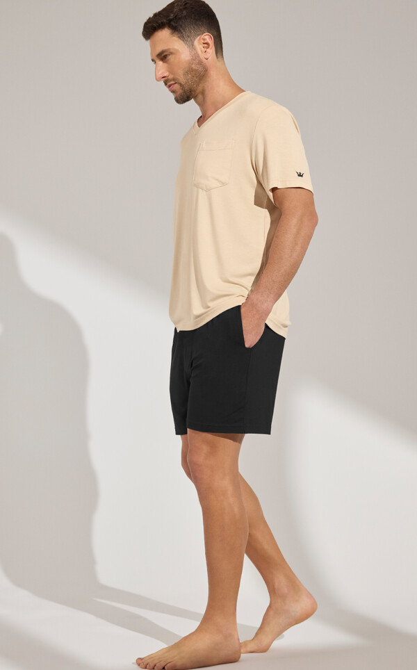 Pijama Camiseta Manga Curta com Shorts Darragh