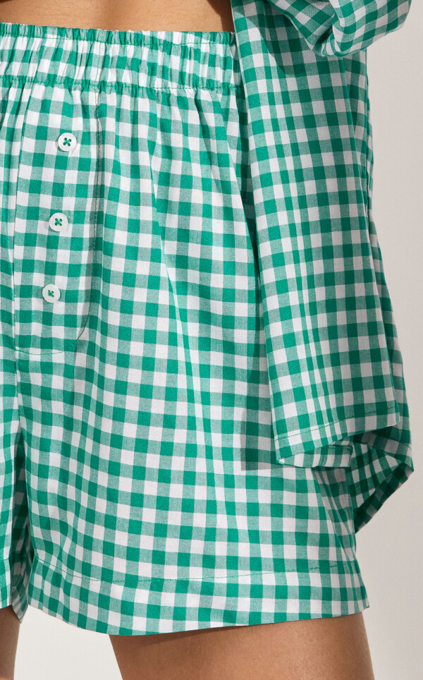 Pijama Americano Manga Longa com Shorts Sira