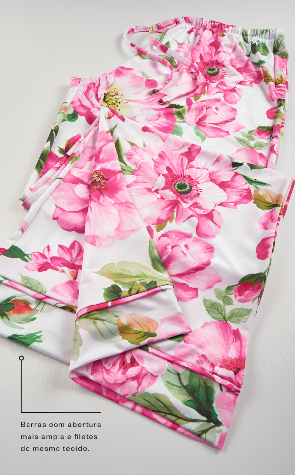 Pijama Americano Manga Curta com Calça Aileen