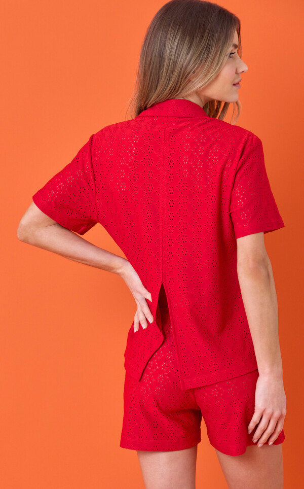 Pijama Americano Manga Curta com Shorts Brina