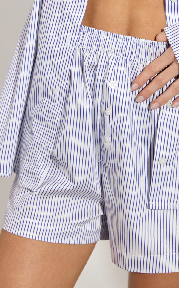 Pijama Americano Manga Longa com Shorts Mairin