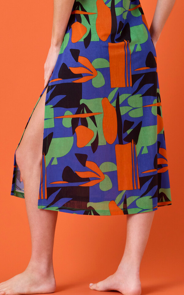 Camisola Midi com Abertura Lateral Maud