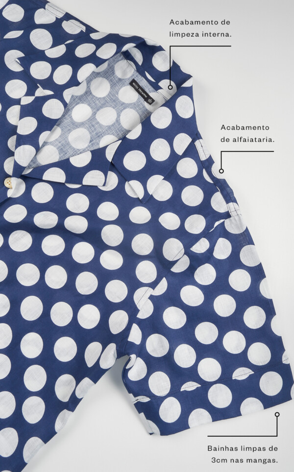 Pijama Americano Manga Curta com Capri Puro Linho Iryna