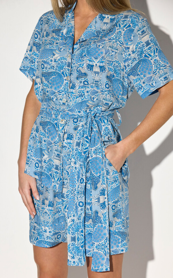 Pijama Americano Manga Curta com Bermuda Tara