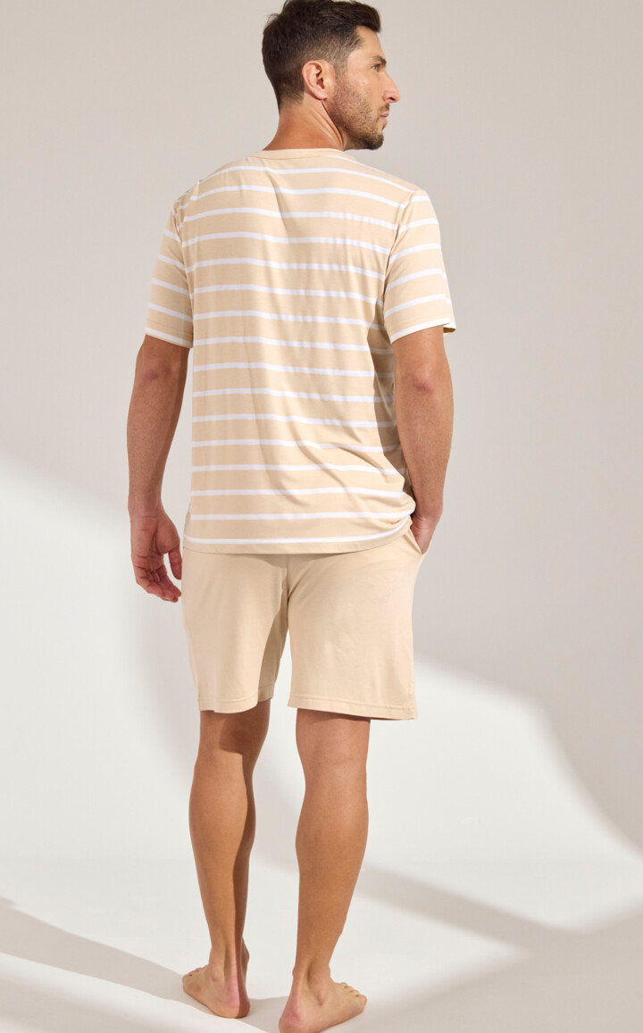 Pijama Camiseta Manga Curta com Bermuda Séan