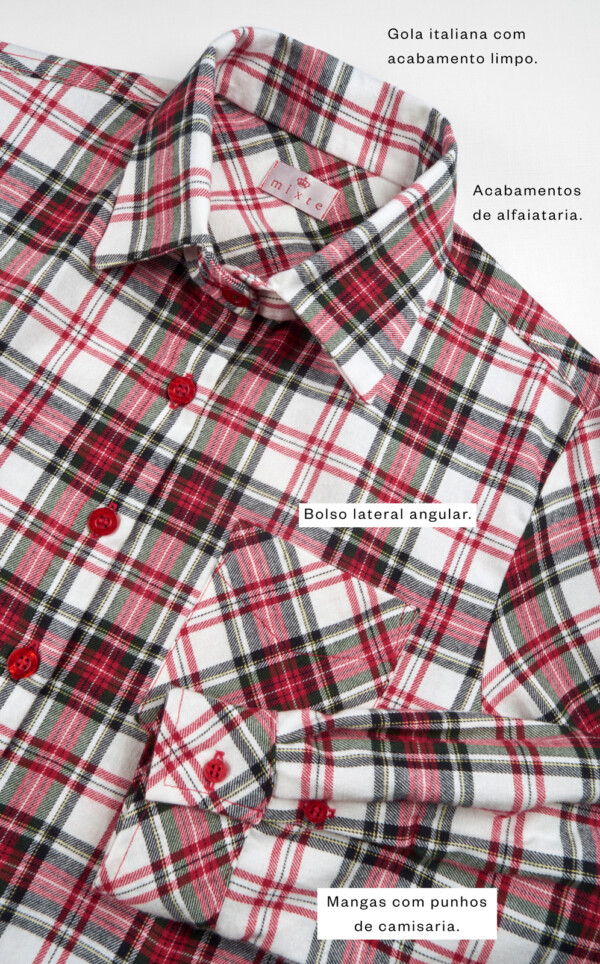 Pijama Americano Manga Longa com Calça Paloma