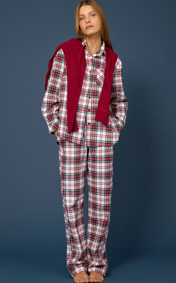 Pijama Americano Manga Longa com Calça Paloma