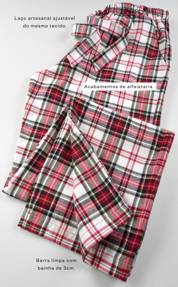 Pijama Americano Manga Longa com Calça Paloma