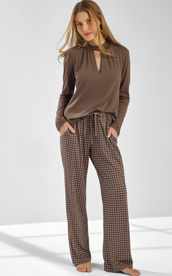 Pijama Blusa Manga Longa com Calça Susan