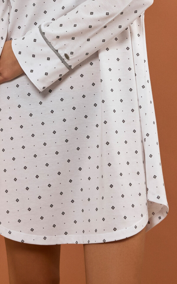 Camisola Manga Longa com Abertura Frontal Felisa