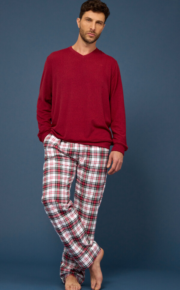 Pijama Blusa Manga Longa com Calça Rommel